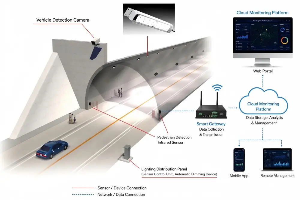 Aplicação de Controle Inteligente em Iluminação de Túneis