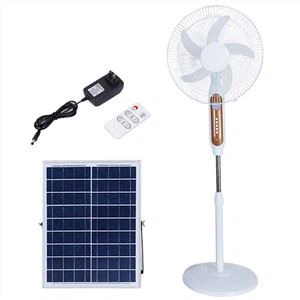 Ventilador de painel solar recarregável Ventiladores externos movidos a energia solar